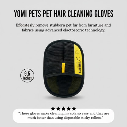 YOMI PETS Pet hair cleaning gloves